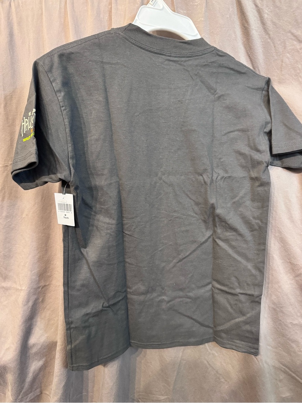 NWT Disney Parks Halloween T-Shirt with Mickey 'I Want Candy' Glow Graphic M - Picture 2 of 7